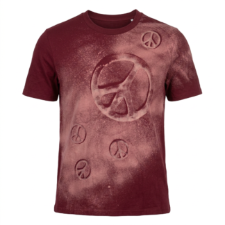 PEACE burgundy
