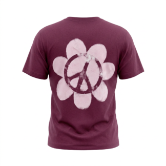 PEACE FLOWER burgundy