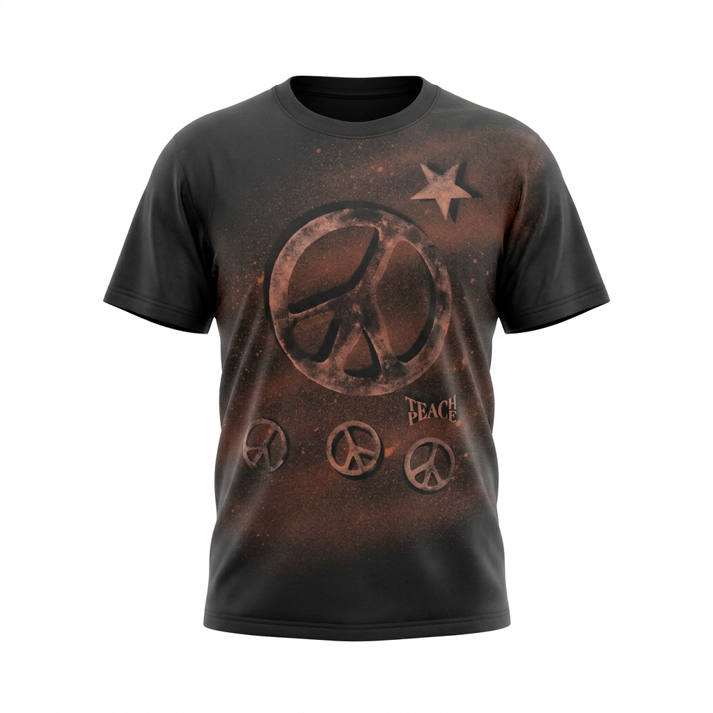 Tee PEACE brown