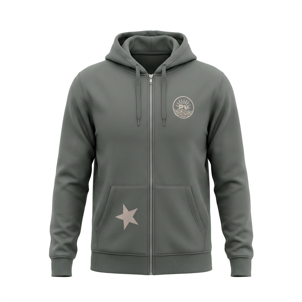 Hoodie STAR khaki – Bild 2