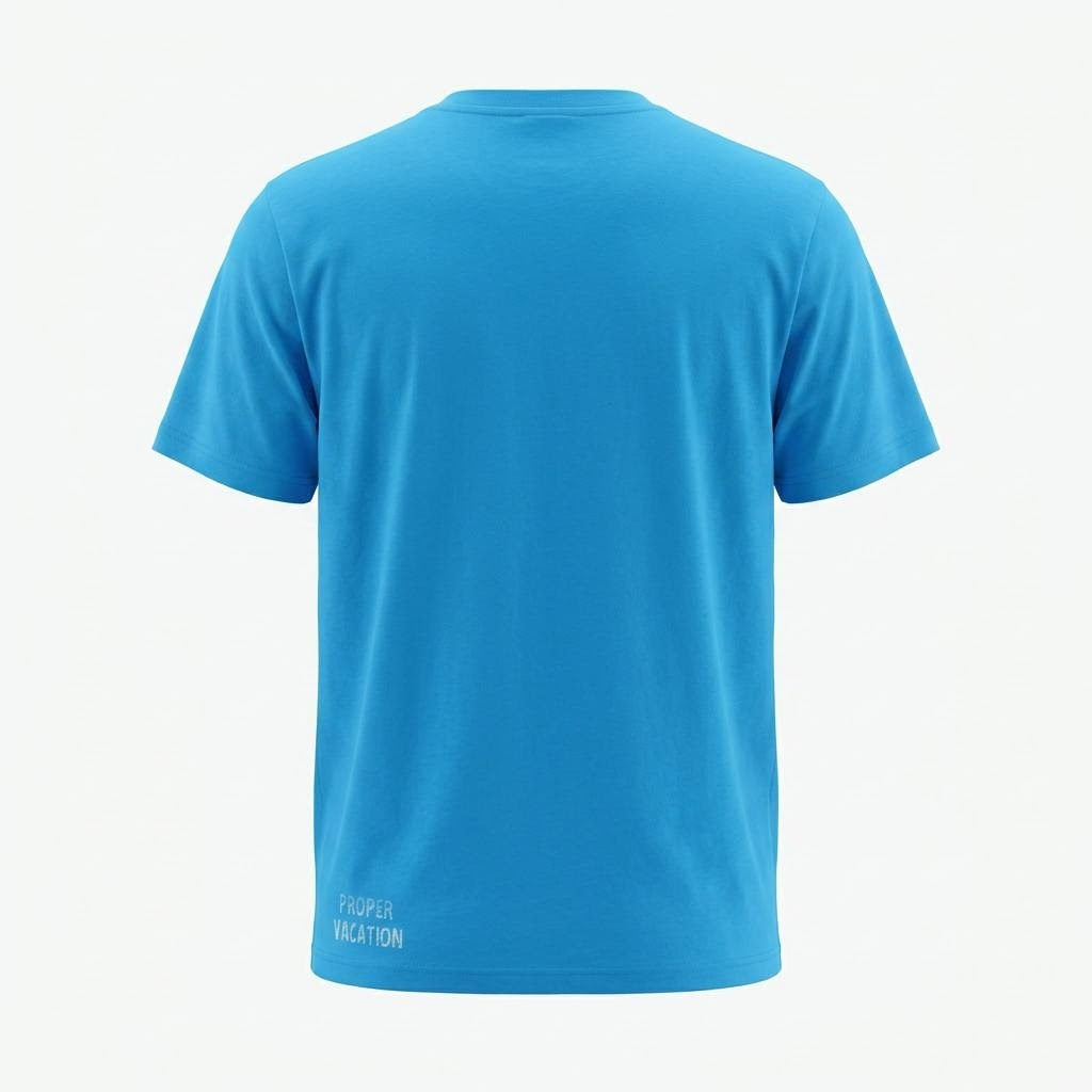Tee PEACE FLOWER aqua blue – Bild 2